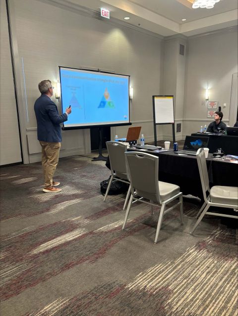 FreightMath team member presenting a live product deep-dive at the Alliance summit